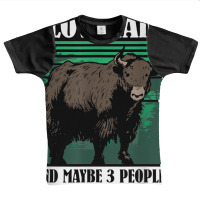 I Love Yaks And Maybe 3 People   Highland Cow Yak T Shirt Graphic Youth T-shirt | Artistshot