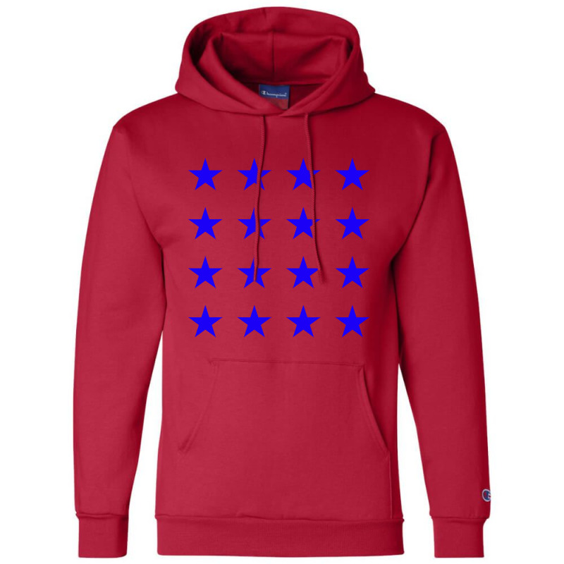 Stars  Star Pattern Dark Blue Champion Hoodie by abadiva | Artistshot