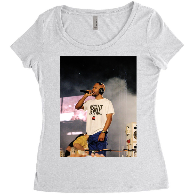 Frank Live Stage Concert Women's Triblend Scoop T-shirt by davepostlisa | Artistshot