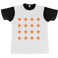 Stars  Star Pattern Orange Graphic T-shirt | Artistshot