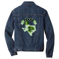 St. Patricks Day Texas Men Denim Jacket | Artistshot