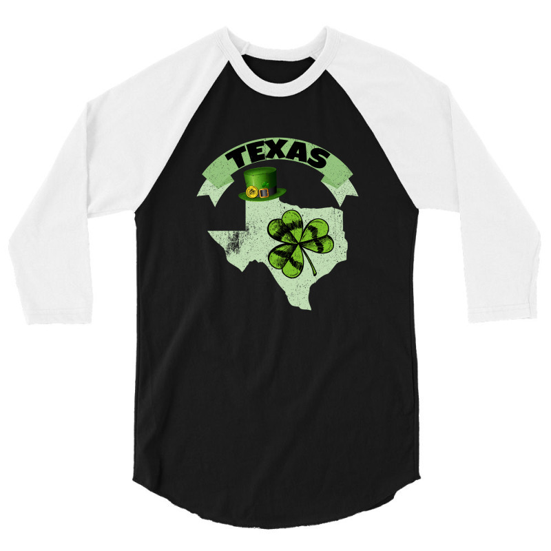 St. Patricks Day Texas 3/4 Sleeve Shirt by autlu2024 | Artistshot