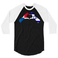 Isreal Panama Flag Isreali Panamanian Heart T Shirt 3/4 Sleeve Shirt | Artistshot