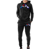 Isreal Panama Flag Isreali Panamanian Heart T Shirt Hoodie & Jogger Set | Artistshot