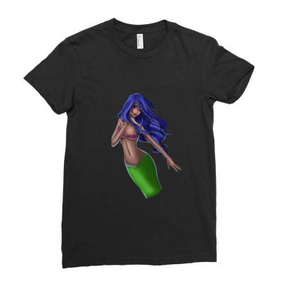 Mermaid Tshirt Ladies Fitted T-shirt Designed By Anamikaad