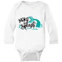 Make A Splash Long Sleeve Baby Bodysuit | Artistshot