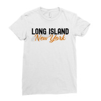 Long Island New York Vintage Ny Classic Li New York Design T Shirt Ladies Fitted T-shirt | Artistshot