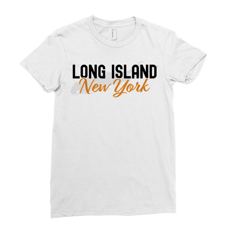 Long Island New York Vintage Ny Classic Li New York Design T Shirt Ladies Fitted T-Shirt by kylrahal8pot | Artistshot