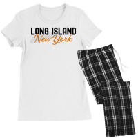 Long Island New York Vintage Ny Classic Li New York Design T Shirt Women's Pajamas Set | Artistshot