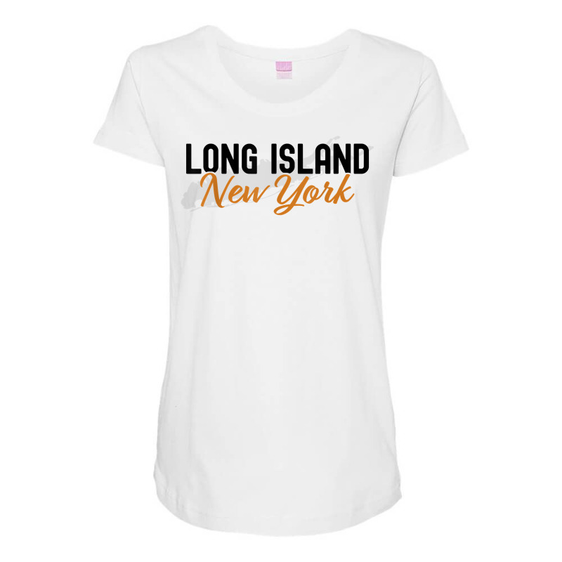 Long Island New York Vintage Ny Classic Li New York Design T Shirt Maternity Scoop Neck T-shirt by kylrahal8pot | Artistshot