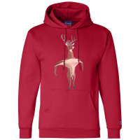 Running Deer Simulator Funny Gift Champion Hoodie | Artistshot