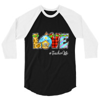 Love Teacher Life Christian Nativity Scene In Christmas T Shirt 3/4 Sleeve Shirt | Artistshot