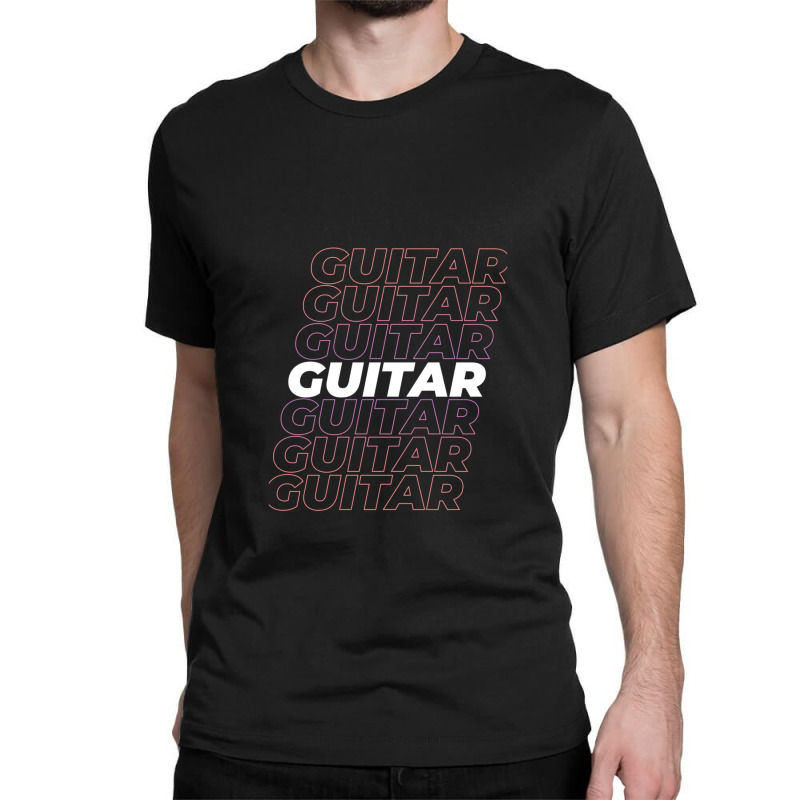 Playing Guitar Musical Instrument Classic T-shirt by JacquelineNoneJordan | Artistshot