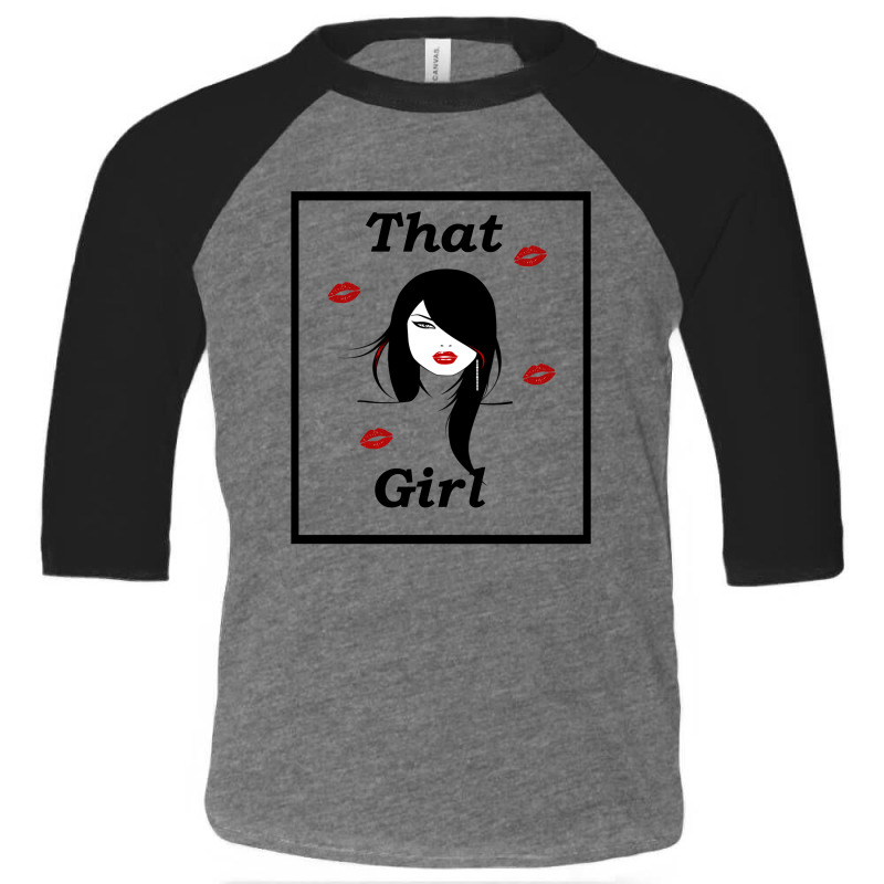 That Girl Toddler 3/4 Sleeve Tee by Cypryanus | Artistshot