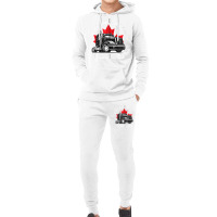 I Stand With Canadian Truckers Zip Hoodie Hoodie & Jogger Set | Artistshot