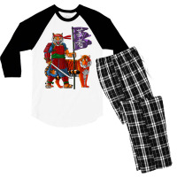 Samurai Tiger Warriors Men's 3/4 Sleeve Pajama Set | Artistshot