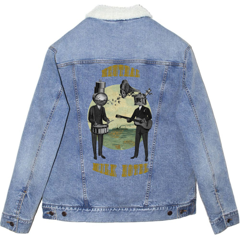 Neutral Milk Hotel Unisex Sherpa-Lined Denim Jacket by botoftbazidz | Artistshot