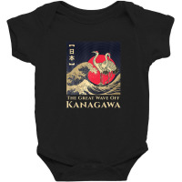 Retro Concept Japanese Painting The Great Wave Off Kanagawa Baby Bodysuit | Artistshot