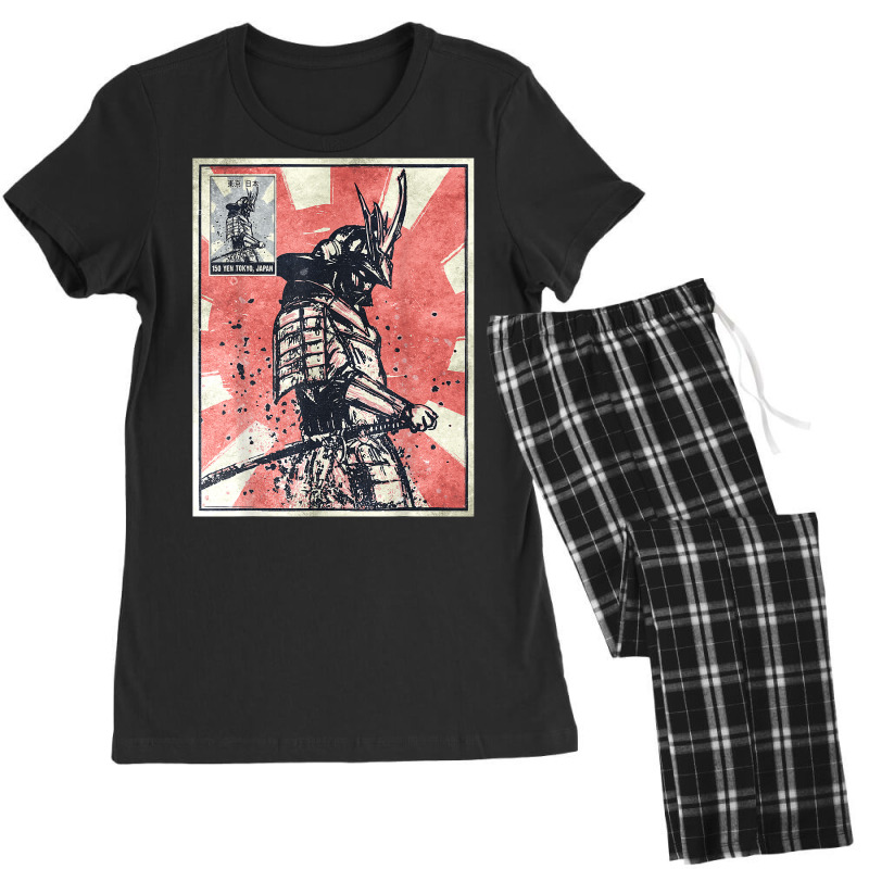 Samurai Warrior Bushido Vintage Retro Japanese Aesthetic Women's Pajamas Set by vakkerolbreiq | Artistshot