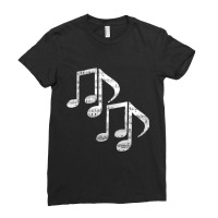 Music Notes Classic Ladies Fitted T-shirt | Artistshot