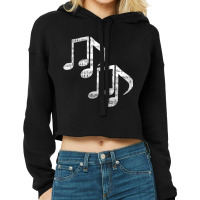 Music Notes Classic Cropped Hoodie | Artistshot