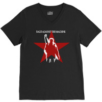 Star Machine Hail On Rage Red  Star V-neck Tee | Artistshot