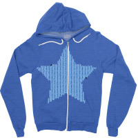 Knitted Blue Star Kids Pullover Humor Zipper Hoodie | Artistshot