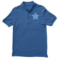 Knitted Blue Star Kids Pullover Humor Men's Polo Shirt | Artistshot