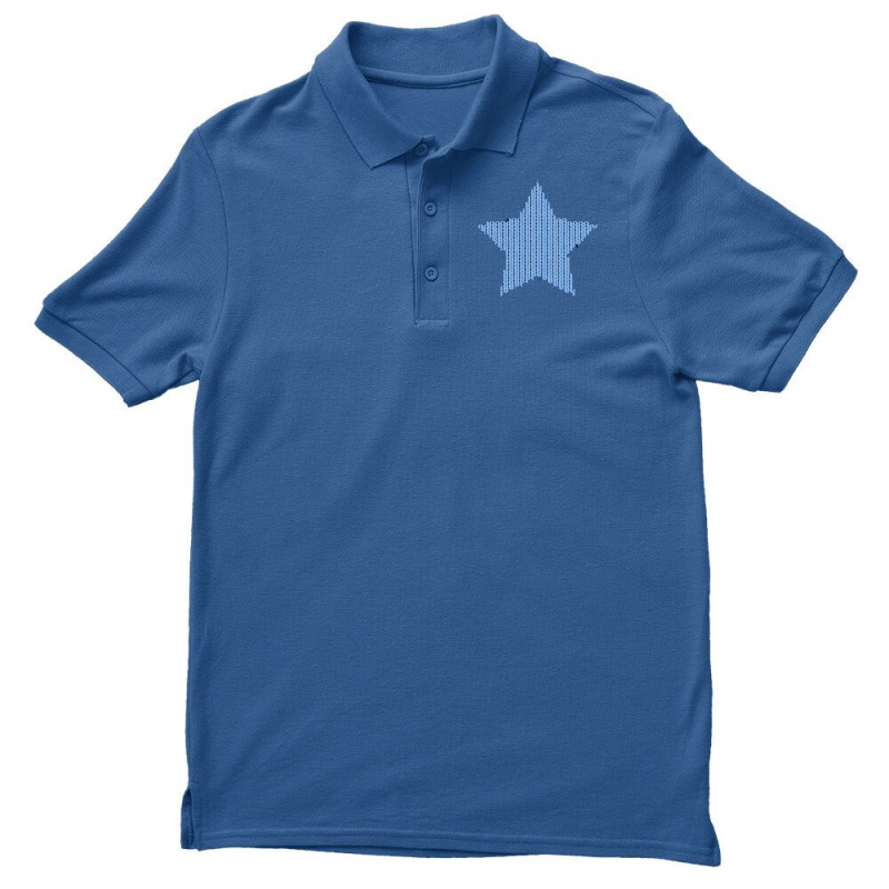 Knitted Blue Star Kids Pullover Humor Men's Polo Shirt by orriabijli6 | Artistshot