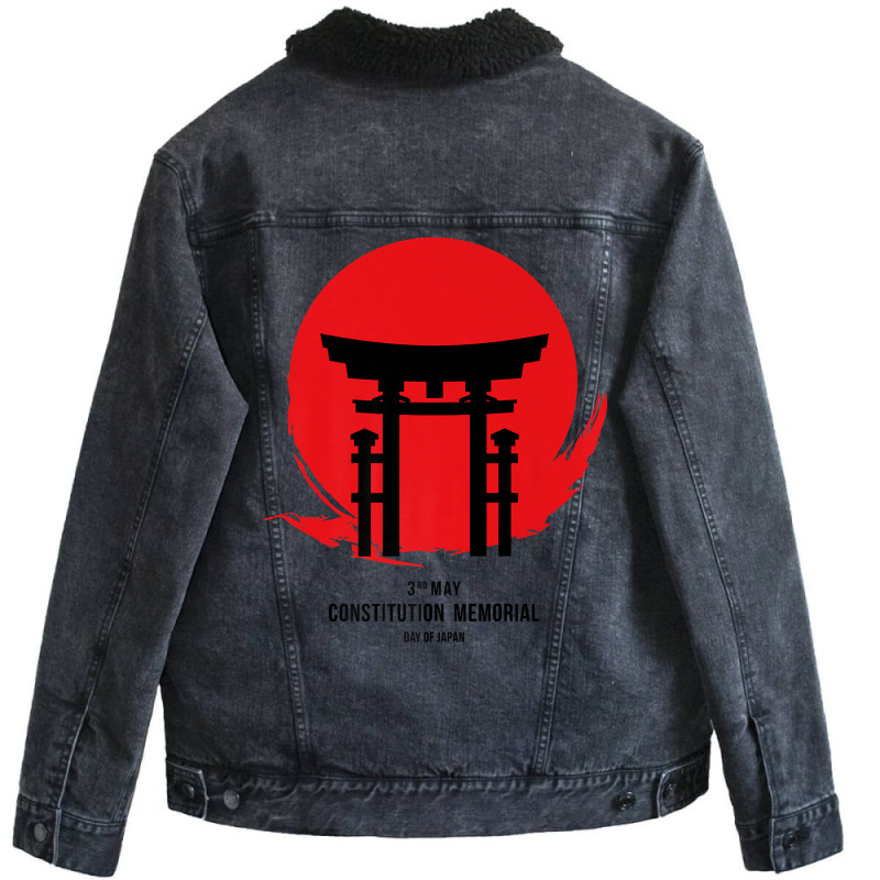 Japan Constitution Memorial Day  Vintage May 3 Japan Premium Unisex Sherpa-lined Denim Jacket | Artistshot