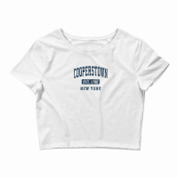 Cooperstown New York Ny Vintage Athletic Sports Design Crop Top | Artistshot