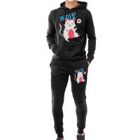 Kpop Cat Kids Pullover Yellow Hoodie & Jogger Set | Artistshot