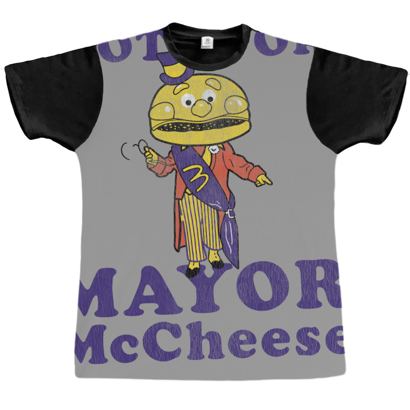 Vote For Mayor Mccheese  Vintage Humor Summer Graphic T-shirt | Artistshot