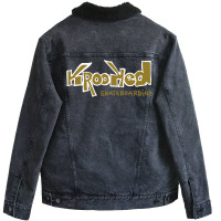 Krooked Skateboards Kids Pullover 80s Unisex Sherpa-lined Denim Jacket | Artistshot