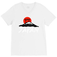 Japan Nihon Fuji Torii Sun Premium V-neck Tee | Artistshot