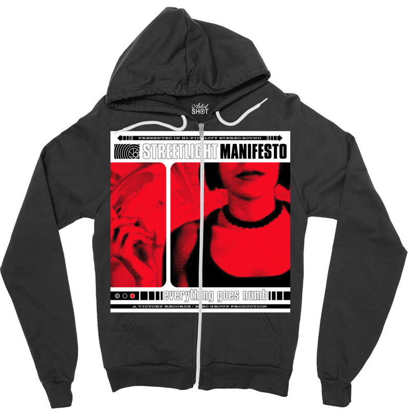 Streetlight Manifesto Everything Goes Numb Zipper Hoodie by asaberazretk | Artistshot