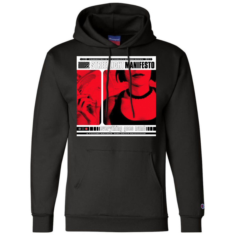 Streetlight Manifesto Everything Goes Numb Champion Hoodie by asaberazretk | Artistshot