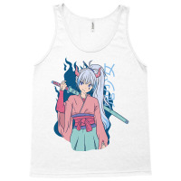 Japanese Anime Demon Samurai Ninja Girl Katana Sword Premium Tank Top | Artistshot