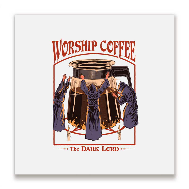 Worship Love Stars Metal Print Square | Artistshot