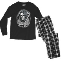 Santa Muerte Female Deity Mexican Satanic Dead Sugar Skull Tank Top Men's Long Sleeve Pajama Set | Artistshot