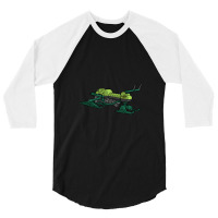 Zartan Swamp Skier 3/4 Sleeve Shirt | Artistshot