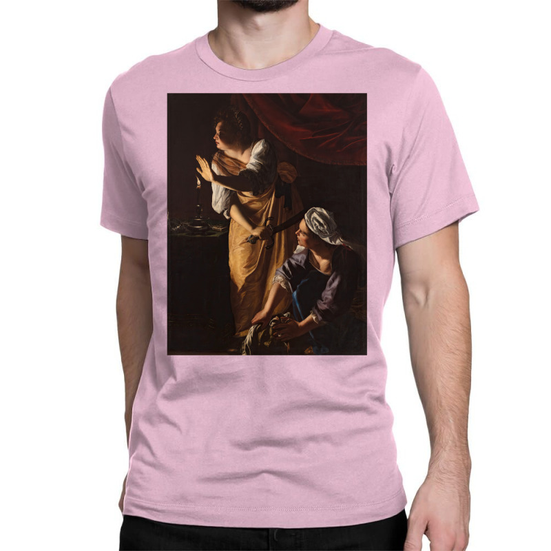 Artemisia Gentileschi   Judith And Her Maidservant With The Head Of Ho Classic T-shirt by apsnermutume | Artistshot