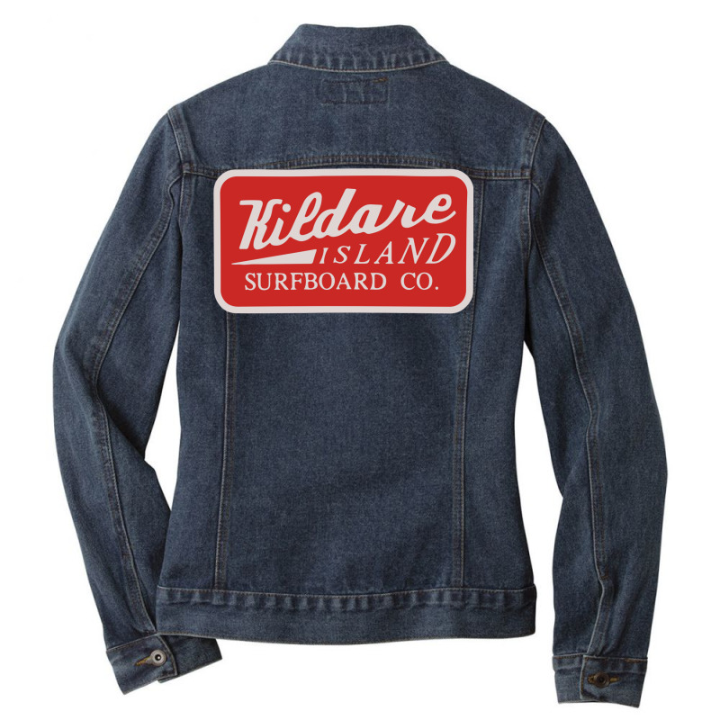 Kildare Island Surf Ladies Denim Jacket by youshatabaank | Artistshot