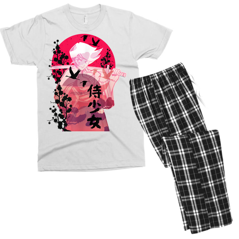 Japanese Art Samurai Vintage Fighter Retro Design T Shirt Men's T-shirt Pajama Set | Artistshot