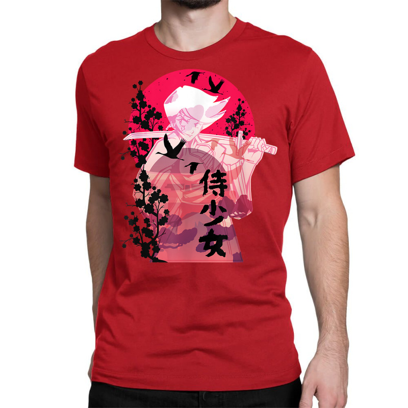 Japanese Art Samurai Vintage Fighter Retro Design T Shirt Classic T-shirt | Artistshot