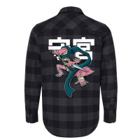 Japanese Art Samurai Vintage Gecko Fighter Retro Design Flannel Shirt | Artistshot