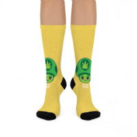 Weed Mushroom Vintage Travel Crew Socks | Artistshot