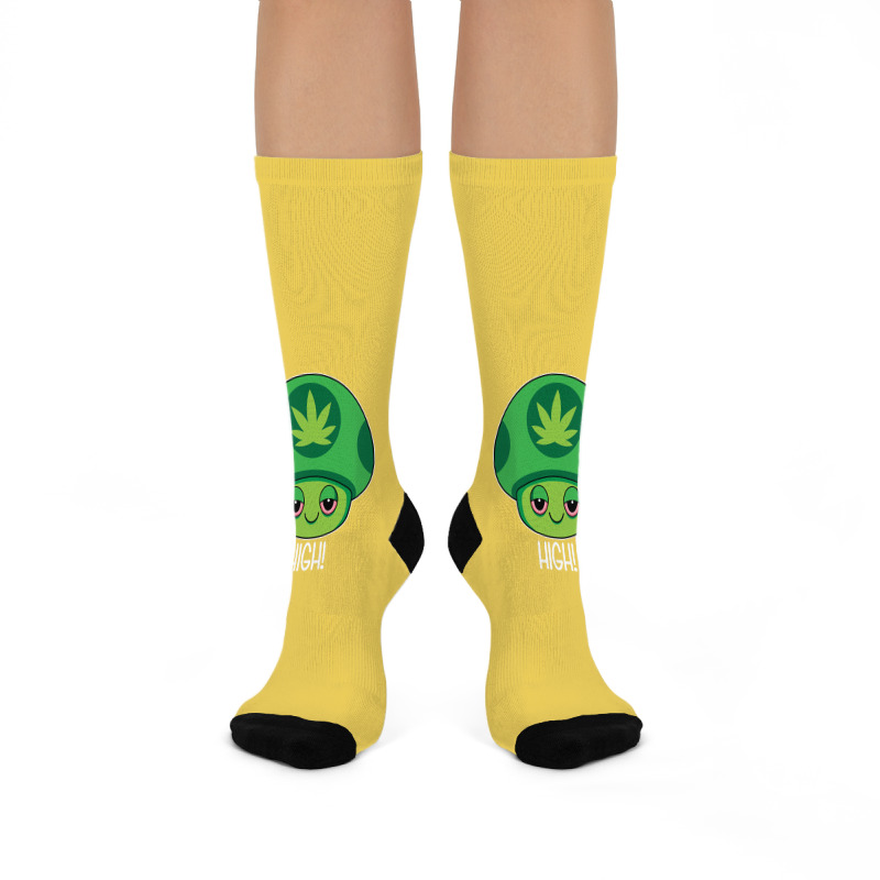 Weed Mushroom Vintage Travel Crew Socks | Artistshot