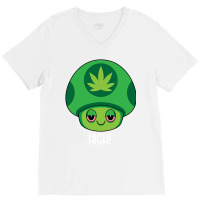 Weed Mushroom Vintage Travel V-neck Tee | Artistshot