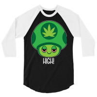 Weed Mushroom Vintage Travel 3/4 Sleeve Shirt | Artistshot